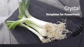  Presentation with dirty cloth - Cool new PPT theme with saint davids - composition of leeks lies backdrop and a  colored foreground