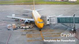  Presentation with air france - Beautiful PPT layouts featuring saint-denis-reunion-island-france backdrop and a gray colored foreground