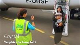  Presentation with air france - PPT theme with saint-denis-reunion-island-france background and a violet colored foreground