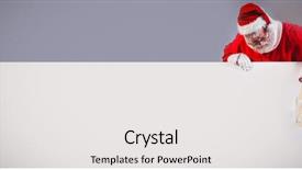  Presentation with white christmas - Amazing presentation theme having saint friday - santa claus holding christmas lantern backdrop and a white colored foreground