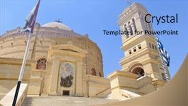  Presentation with cairo - Presentation theme consisting of saint george in coptic background and a light blue colored foreground