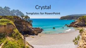  Presentation with france - Beautiful PPT layouts featuring saint hernot crozon brittany backdrop and a light blue colored foreground