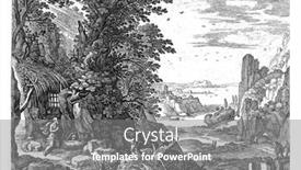  Presentation with hut - Colorful slide set enhanced with saint-jerome-kneels backdrop and a gray colored foreground