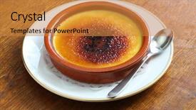  Presentation with dessert oreo ice cream - Amazing slide set having saint joseph - crema catalana catalan cream spanish backdrop and a gold colored foreground