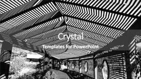  Presentation with botanical garden - Amazing PPT theme having saint louis botanical gardens backdrop and a gray colored foreground