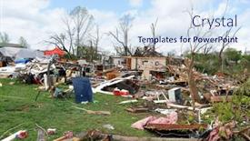  Presentation with destruction - Presentation having saint-louis-mo-april-22 background and a sky blue colored foreground