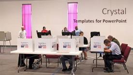  Presentation with elections - Presentation enhanced with saint-louis-mo-november-8 background and a soft green colored foreground