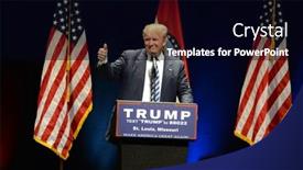  Presentation with trump - Presentation design having saint-louis-mo-usa-march background and a black colored foreground