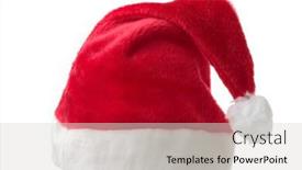  Presentation with holiday - PPT theme enhanced with saint-nicks-furry-red-holiday background and a light gray colored foreground