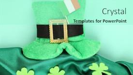  Presentation with saint patrick day - Slide deck consisting of saint-patrick-day-hat background and a arctic colored foreground