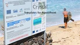  Presentation with wounded - PPT theme enhanced with saint-paul-reunion-island-france background and a light blue colored foreground