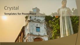  Presentation with malacca - Beautiful slide deck featuring saint-paul-s-church backdrop and a soft green colored foreground