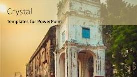  Presentation with malacca - Slide deck having saint-paul-s-church background and a soft green colored foreground