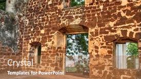  Presentation with malacca - Audience pleasing PPT theme consisting of saint-paul-s-church backdrop and a coral colored foreground