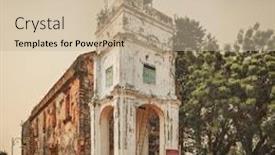  Presentation with malacca - PPT layouts featuring saint-paul-s-church background and a mint green colored foreground