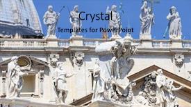  Presentation with rome italy - Colorful presentation enhanced with saint peter - architectural detail of san pietro backdrop and a teal colored foreground