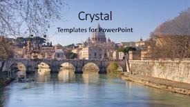  Presentation with vatican - PPT theme having saint peter basilica in vatican background and a light blue colored foreground