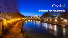  Presentation with vatican - Colorful slide deck enhanced with saint-peter-basilica-in-vatican backdrop and a royal blue colored foreground