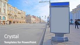  Presentation with saint - PPT theme having saint peterburgs - cityscape with the image background and a gray colored foreground