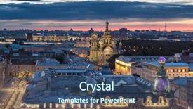  Presentation with singer - Colorful PPT theme enhanced with saint peterburgs - singer building evening nevsky avenue backdrop and a ocean colored foreground