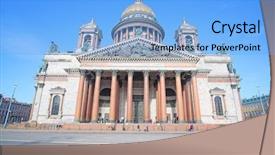  Presentation with russia - Amazing PPT layouts having saint peterburgs - st isaac cathedral in st backdrop and a  colored foreground