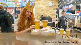  Presentation with king crown - Slide deck featuring saint-petersburg-circa-october-2017 background and a coral colored foreground