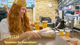  Presentation with king crown - Audience pleasing slide deck consisting of saint-petersburg-circa-october-2017 backdrop and a red colored foreground