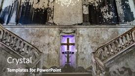  Presentation with church altar - Presentation theme having saint-petersburg-russia-23-march background and a dark gray colored foreground