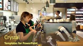  Presentation with starbucks - Slide set consisting of saint-petersburg-russia-august-04 background and a tawny brown colored foreground