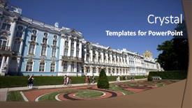  Presentation with tsar - Presentation design featuring saint-petersburg-russia-june-15 background and a ocean colored foreground