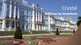  Presentation with tsar - PPT layouts having saint-petersburg-russia-june-15 background and a teal colored foreground