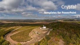  Presentation with religious - Slides consisting of saint-theresa-chapel-in-tarcal background and a seafoam green colored foreground