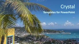  Presentation with virgin islands - Slide deck enhanced with saint thomas us virgin background and a ocean colored foreground