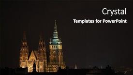  Presentation with czech republic - Slides having saint-vitus-cathedral-in-prague background and a wine colored foreground