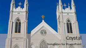  Presentation with paul - Beautiful presentation theme featuring saints peter and paul church backdrop and a light gray colored foreground