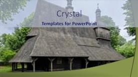  Presentation with church - PPT theme featuring saints-philip-and-james-church and a sky blue colored foreground