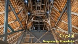  Presentation with church - Presentation theme having saints-philip-and-james-church and a tawny brown colored foreground