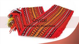  Presentation with costume - Amazing presentation theme having saish - colorful folk costume belt called backdrop and a  colored foreground