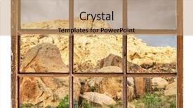  Presentation with rocks - PPT layouts having saish - desert rocks and cliffs background and a coral colored foreground