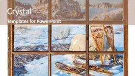  Presentation with winter scene - PPT layouts having saish - winter scene with vintage classic background and a  colored foreground