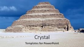  Presentation with egypt pyramid - PPT layouts featuring sakkara pyramid of ancient egypt background and a light gray colored foreground