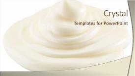  Presentation with mayonnaise - Cool new slide set with mayonnaise swirl file contains clipping backdrop and a cream colored foreground