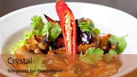  Presentation with soy - Amazing PPT theme having portrait of a beautiful smiling teenage girl backdrop and a gray colored foreground