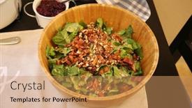  Presentation with salad dressing - Cool new theme with salad-large-dinner-salad backdrop and a coral colored foreground