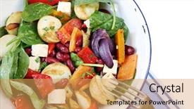  Presentation with salad dressing - Colorful slides enhanced with  backdrop and a  colored foreground