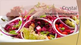  Presentation with beetroot - Amazing theme having salad-of-beetroot-and-herring backdrop and a coral colored foreground
