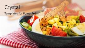  Presentation with classic homemade tomato sauce - Audience pleasing PPT theme consisting of salad of pasta egg smoked backdrop and a coral colored foreground