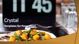  Presentation with pumpkin seeds - PPT theme consisting of salad with pumpkin pumpkin seeds background and a  colored foreground