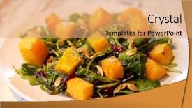  Presentation with pumpkin seeds - Cool new PPT layouts with salad with pumpkin pumpkin seeds backdrop and a  colored foreground