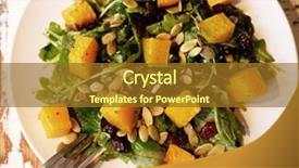  Presentation with pumpkin seeds - Beautiful slides featuring salad with pumpkin pumpkin seeds backdrop and a  colored foreground